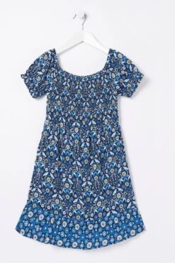 FatFace Blue Adeline Print Dress -Fat Face Shop D61 434s4