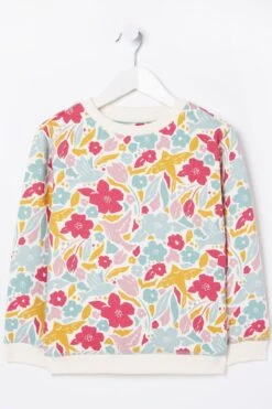 FatFace Red Blooms Sweatshirt