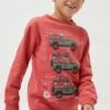 FatFace Red Land Rover Sweatshirt
