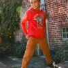 FatFace Red Lets Roll Dino Hoodie -Fat Face Shop D61 454s