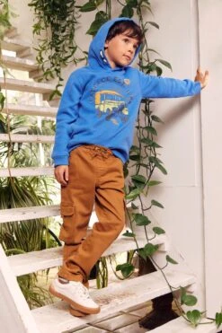 FatFace Blue Land Rover Zip Through Hoodie