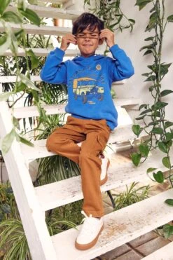 FatFace Blue Land Rover Zip Through Hoodie -Fat Face Shop D61 456s3