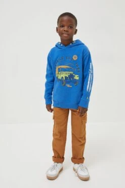 FatFace Blue Land Rover Zip Through Hoodie -Fat Face Shop D61 456s5