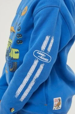 FatFace Blue Land Rover Zip Through Hoodie -Fat Face Shop D61 456s7