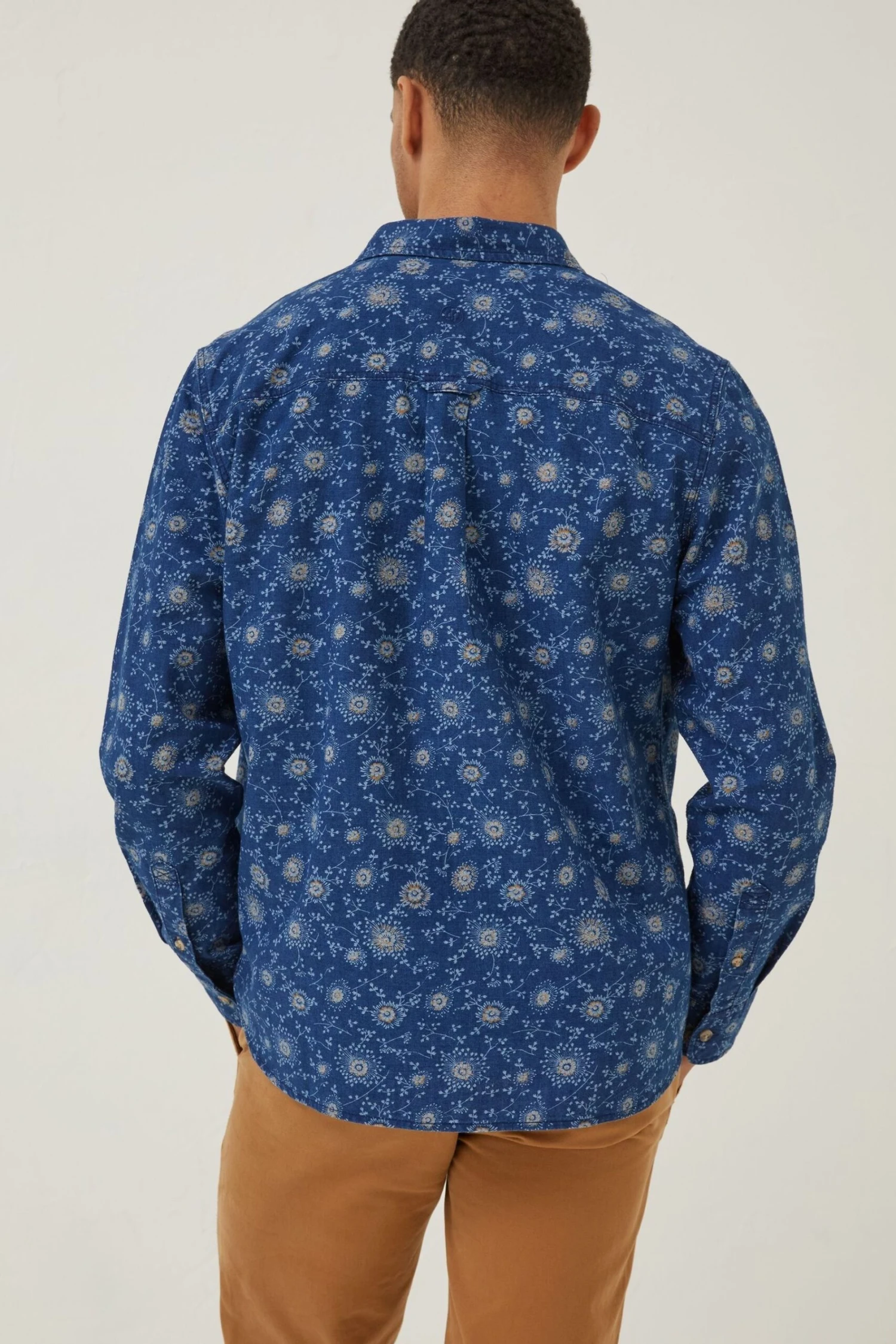 FatFace Blue Floral Shirt 4 FatFace Blue Floral Shirt - Image 2