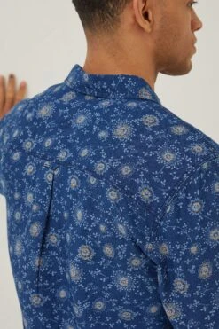 FatFace Blue Floral Shirt 10 FatFace Blue Floral Shirt -Fat Face Shop D61033s4