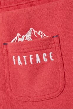 FatFace Red Eddie Sweat Shorts -Fat Face Shop D61415s5