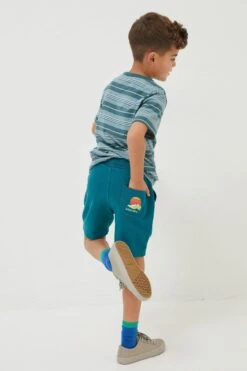 FatFace Green Eddie Sweat Shorts -Fat Face Shop D61416s2