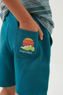 FatFace Green Eddie Sweat Shorts -Fat Face Shop D61416s4