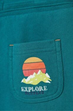 FatFace Green Eddie Sweat Shorts -Fat Face Shop D61416s6