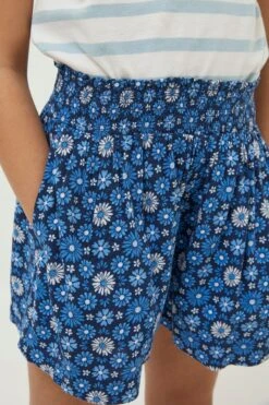 FatFace Blue Floral Tile Flippy Shorts -Fat Face Shop D61422s3
