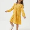 FatFace Yellow Grace Dress