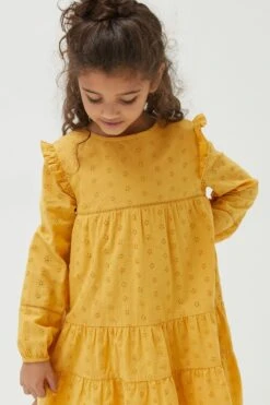 FatFace Yellow Grace Dress -Fat Face Shop D61427s3