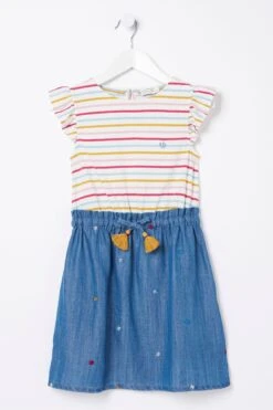 FatFace Blue Martha Dress -Fat Face Shop D61428s3