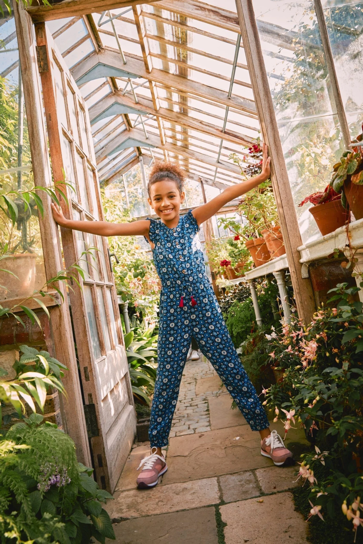 FatFace Blue Everly Flower Jumpsuit 3 FatFace Blue Everly Flower Jumpsuit