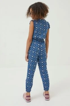 FatFace Blue Everly Flower Jumpsuit 13 FatFace Blue Everly Flower Jumpsuit -Fat Face Shop D61432s5