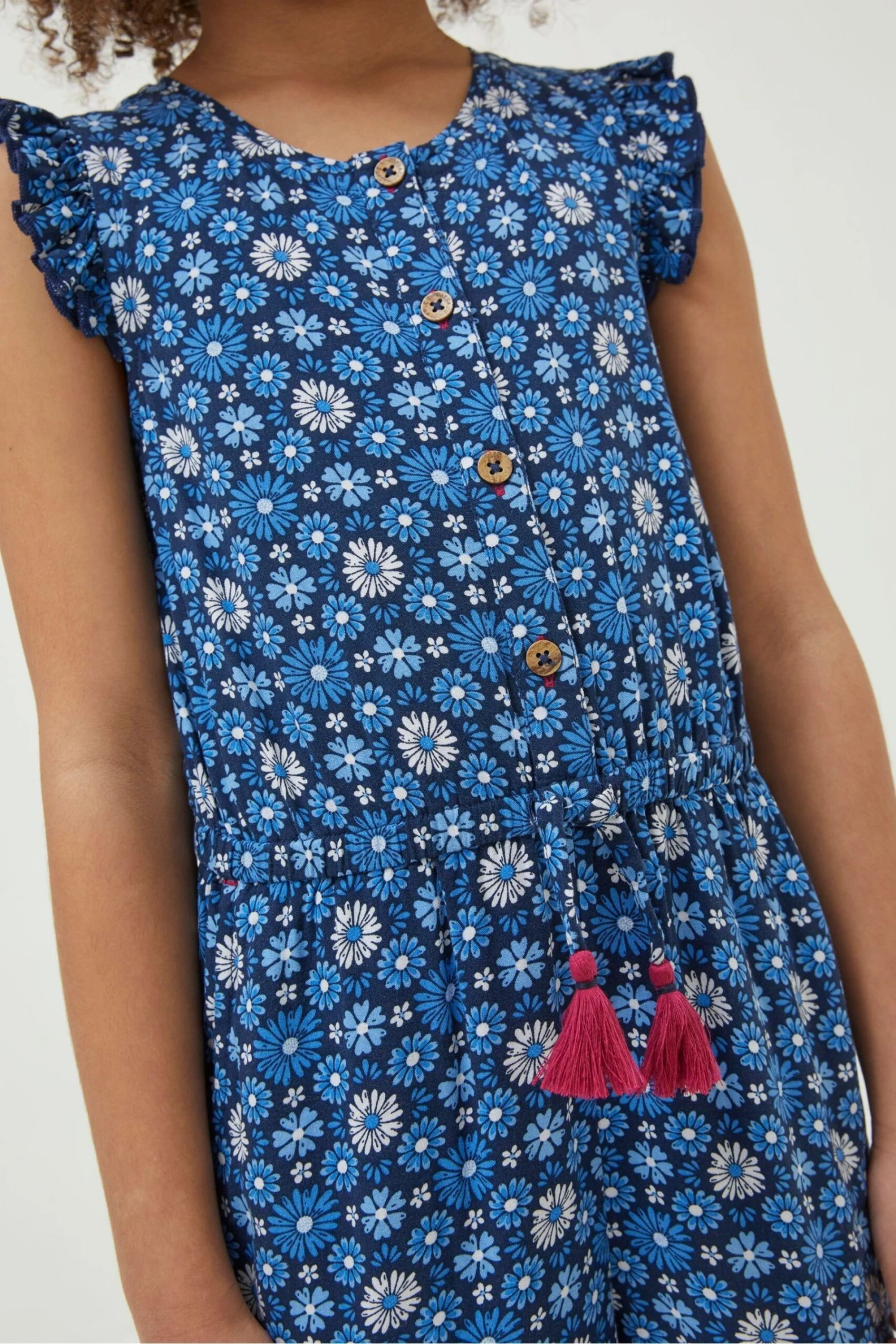 FatFace Blue Everly Flower Jumpsuit 8 FatFace Blue Everly Flower Jumpsuit - Image 6