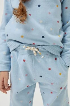 FatFace Blue Floral Printed Cuffed Joggers -Fat Face Shop D61441s3