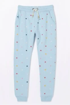 FatFace Blue Floral Printed Cuffed Joggers -Fat Face Shop D61441s4