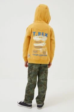 FatFace Yellow Zip Through Hoodie -Fat Face Shop D61455s5