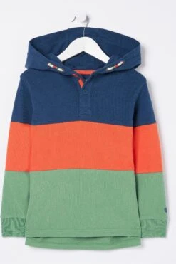 FatFace Blue Ringmore Colourblock T-Shirt -Fat Face Shop D61471s5