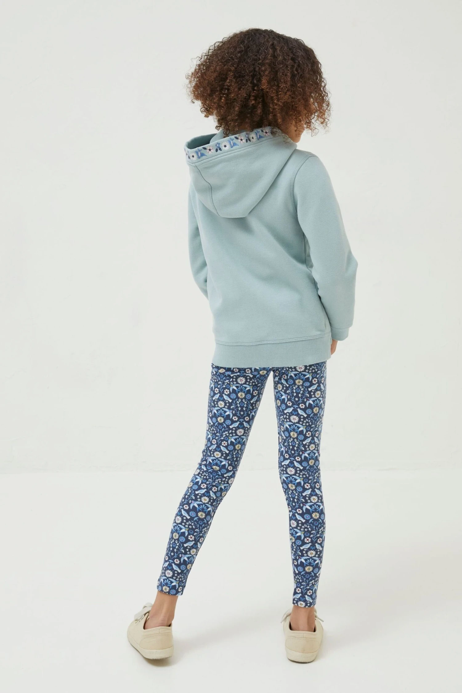 FatFace Green Embroidered Hoodie 4 FatFace Green Embroidered Hoodie - Image 2