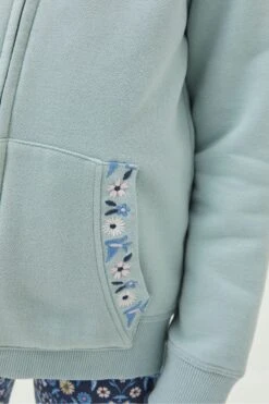 FatFace Green Embroidered Hoodie 8 FatFace Green Embroidered Hoodie -Fat Face Shop D61473s3