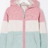 FatFace Pink Colourblock Hoodie -Fat Face Shop D61476s