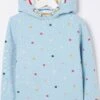 FatFace Blue All Over Flower Print Hoodie -Fat Face Shop D61477s