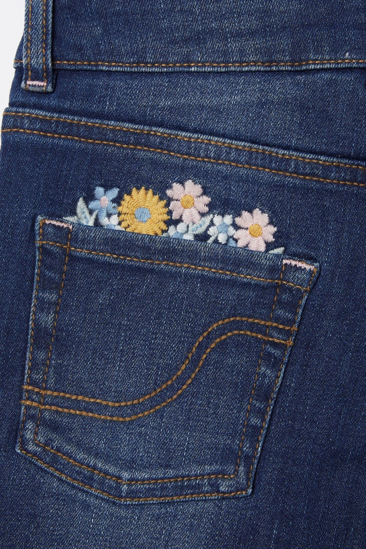 FatFace Blue Floral Embroidered Shorts 4 FatFace Blue Floral Embroidered Shorts - Image 2