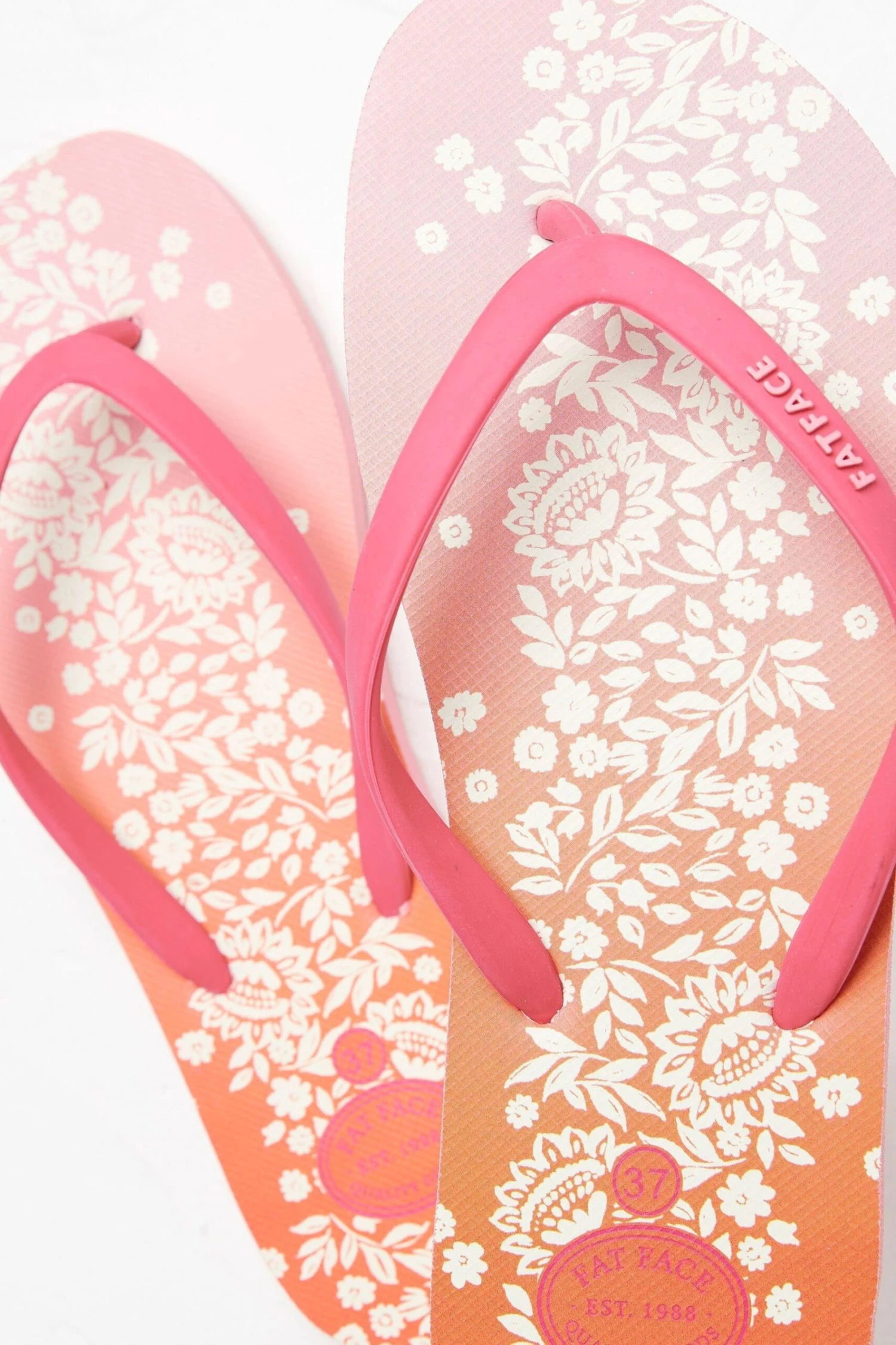 FatFace Pink Portloe Ombre Flip Flops 4 FatFace Pink Portloe Ombre Flip Flops - Image 2