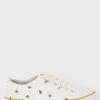 FatFace Lola Bee White Canvas Trainers -Fat Face Shop D63 768s