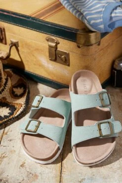 FatFace Green Meldon Sandals -Fat Face Shop D63 772s4