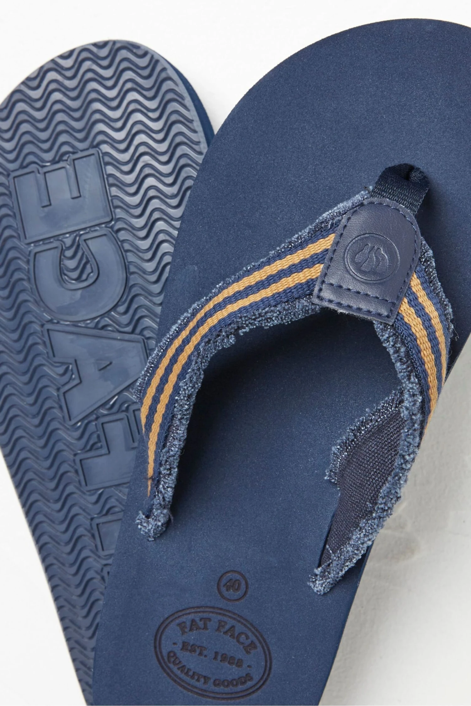 FatFace Blue Harris Flip Flops 5 FatFace Blue Harris Flip Flops - Image 3