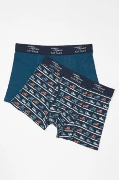 FatFace Blue Land Rover Boxers 2 Pack
