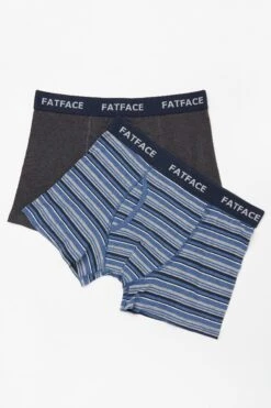 FatFace Blue Wittering Boxers 2 Pack