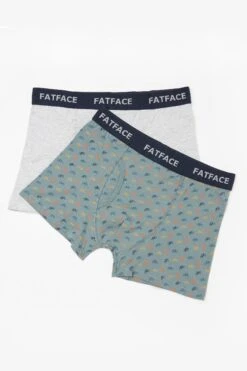 FatFace Blue Boxers 2 Pack