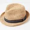 FatFace Natural Trilby Hat -Fat Face Shop D64447s