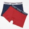 FatFace Red Plain Boxers Two Pack -Fat Face Shop D64459s