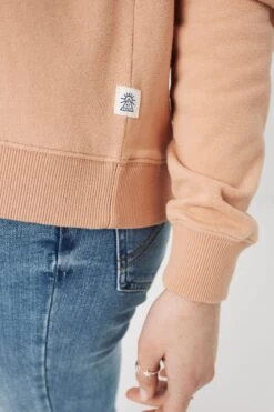 FatFace Orange Becky Colour Block Crew Sweat Top -Fat Face Shop D69765s4