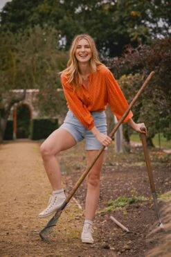 FatFace Brown Jude Jacquard Blouse 12 FatFace Brown Jude Jacquard Blouse -Fat Face Shop D69769s3