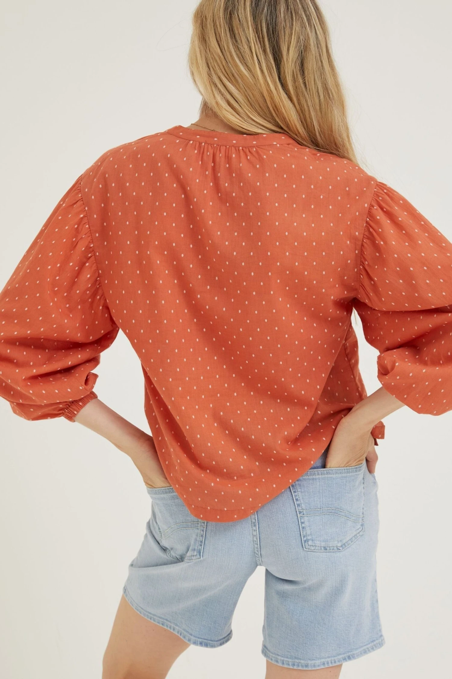 FatFace Brown Jude Jacquard Blouse 8 FatFace Brown Jude Jacquard Blouse - Image 6