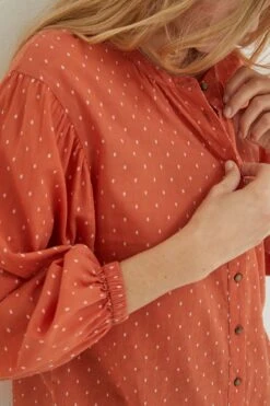 FatFace Brown Jude Jacquard Blouse 16 FatFace Brown Jude Jacquard Blouse -Fat Face Shop D69769s7