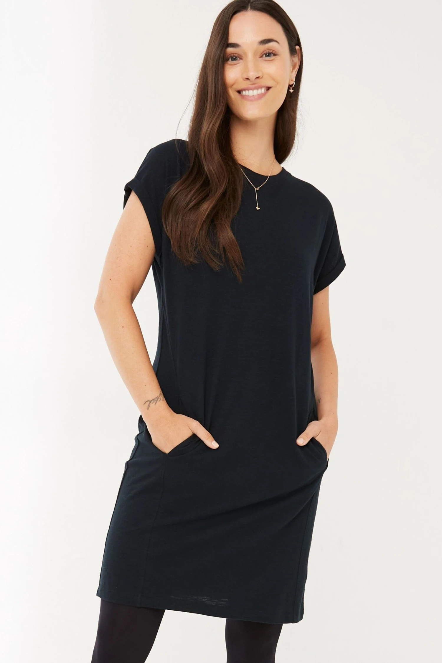 FatFace Iris Black Jersey Dress 3 FatFace Iris Black Jersey Dress