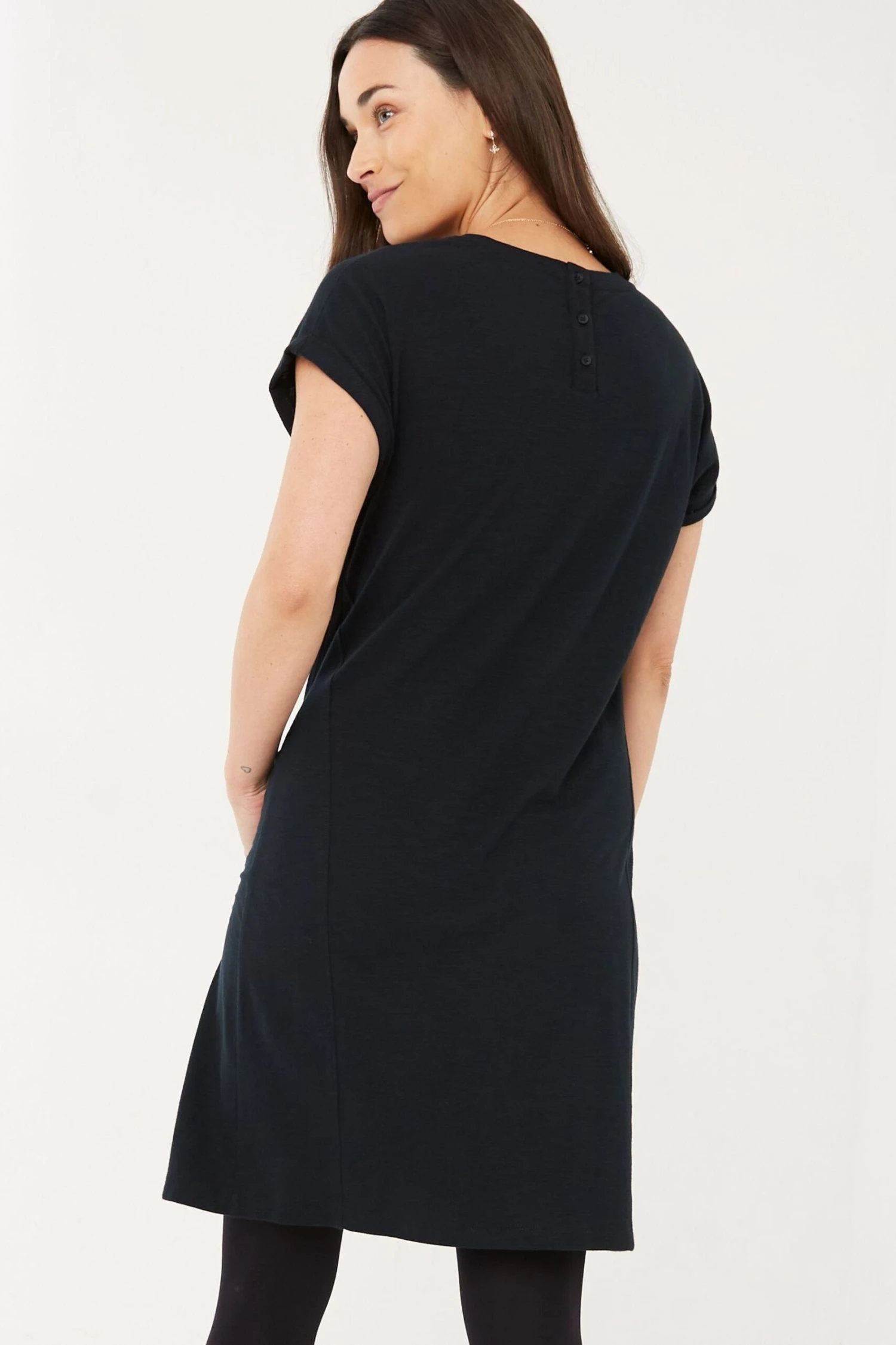 FatFace Iris Black Jersey Dress 4 FatFace Iris Black Jersey Dress - Image 2