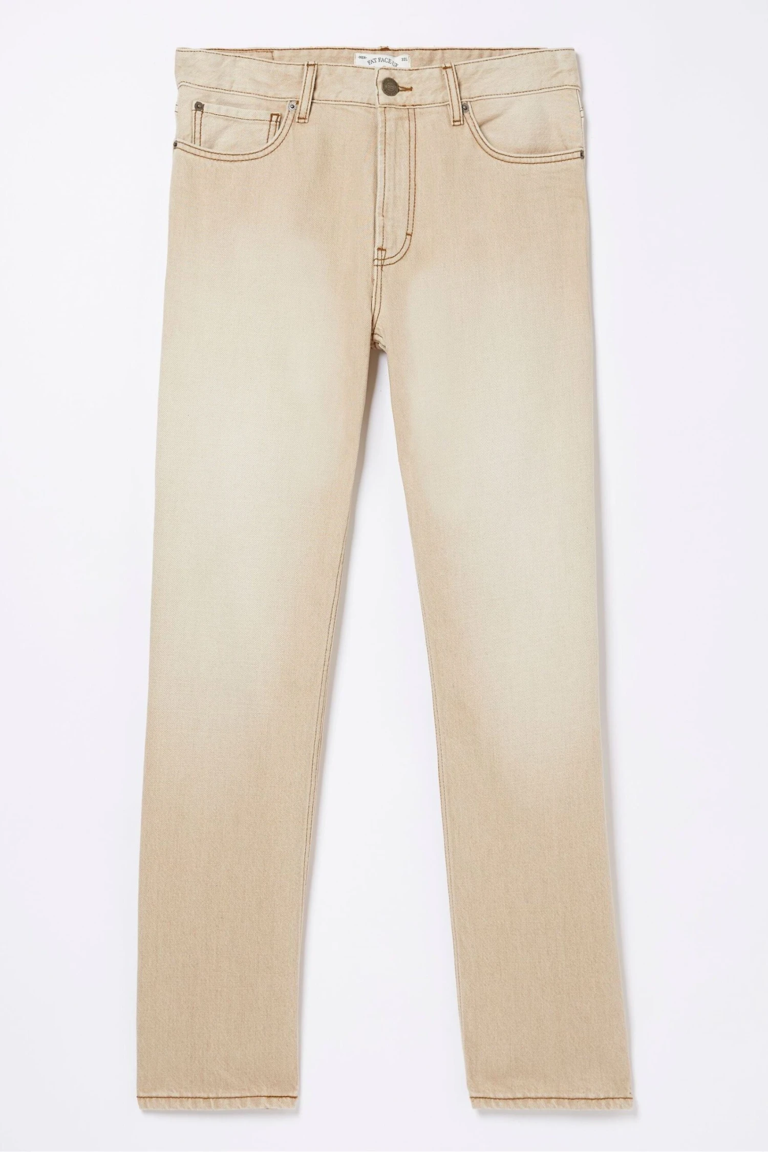 FatFace Natural Straight Light Colour Wash Jeans 6 FatFace Natural Straight Light Colour Wash Jeans - Image 4