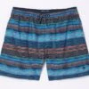 FatFace Blue Trevose Scribble Swim Shorts -Fat Face Shop D70 269s
