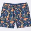 FatFace Blue Trevose Parrot Swim Shorts -Fat Face Shop D70 273s