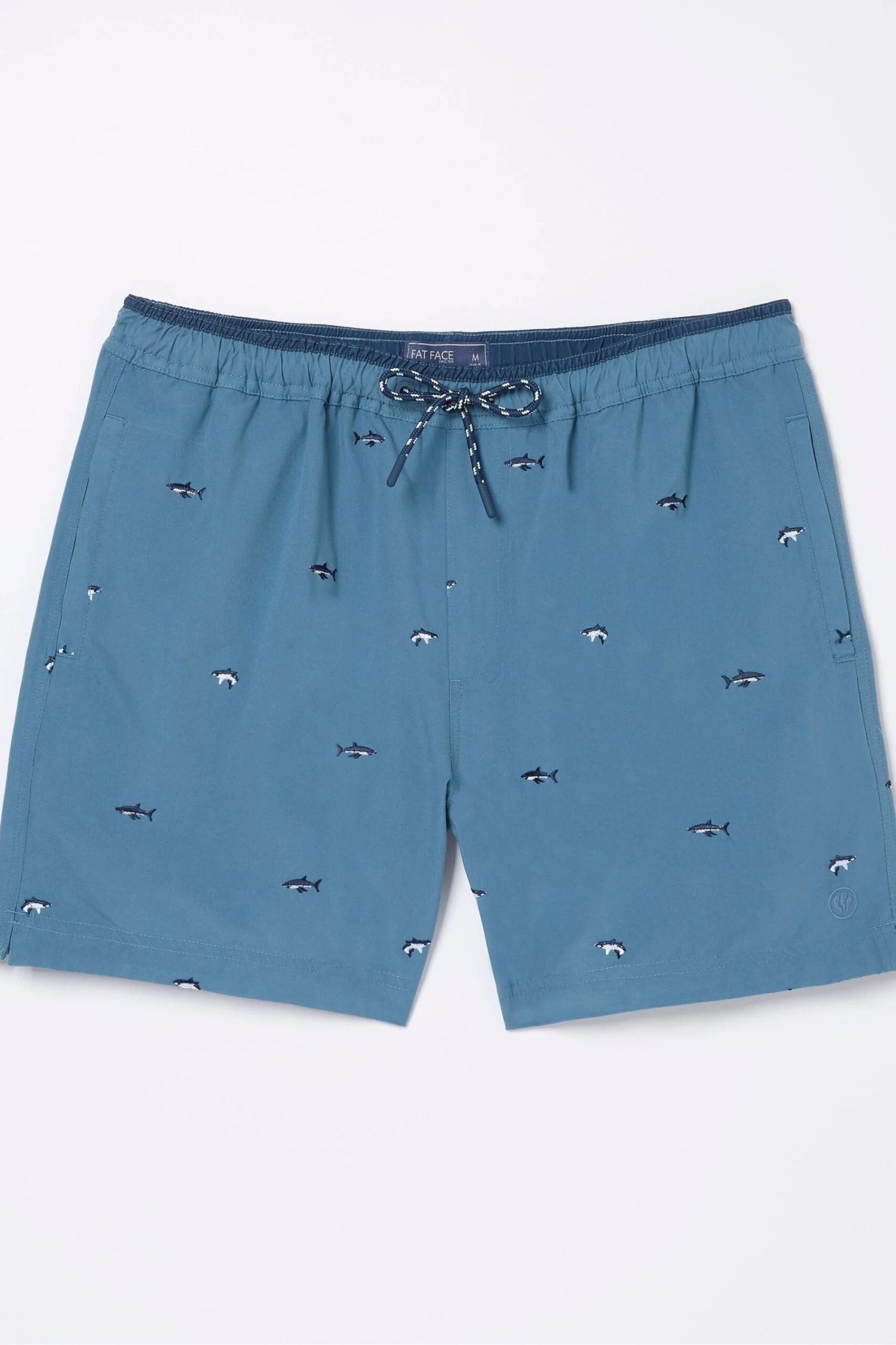 FatFace Blue Trevose Shark Swim Shorts 8 FatFace Blue Trevose Shark Swim Shorts - Image 6