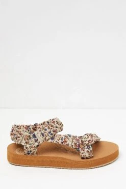 FatFace Brown Floral Walking Sandals